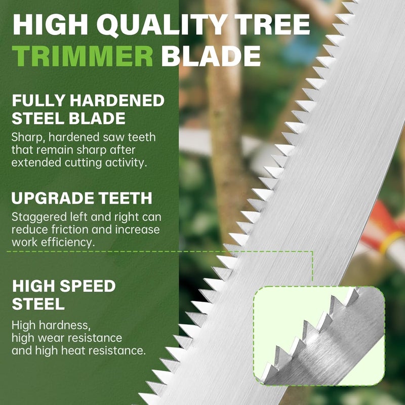 Dimakung 15 Inch Pole Saw Blade Replacement for Fiskars Tree Pruner, Extendable Tree Trimmer Blade for Garden Branch Cutting Compatible with Fiskars Pruning Models 6391 9388 9390 7889 7831 8391 - Image 4